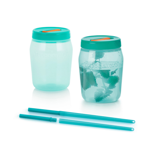 Tupperware Set Universal Jars met Rietjes