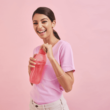 Tupperware fles 1 liter rood