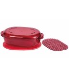 Tupperware Micro Plus magnetronschaal ovaal rood 1,5 l Tupperware Micro Plus magnetronschaal ovaal rood 1,5 l