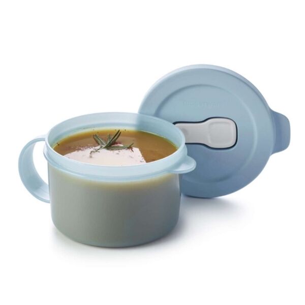 Tupperware CrystalWave Soepkom Lichtblauw