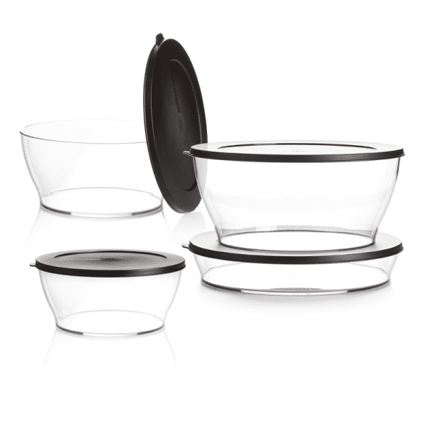 Tupperware Clear Kommen set transparant