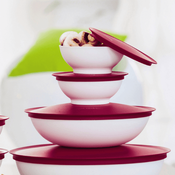 Tupperware Allegra Kom 1,5 l Rood - Afbeelding 5
