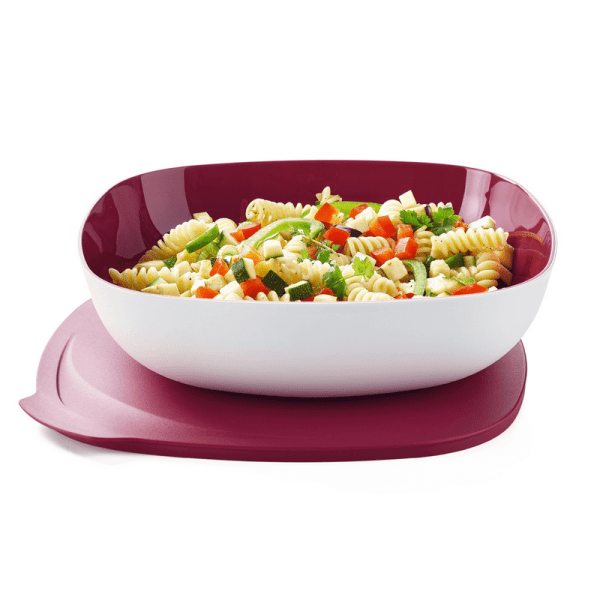 Tupperware Allegra Kom Vierkant 2,5 l Rood