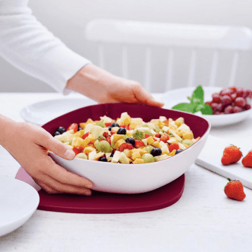 Tupperware Vierkante Kom Allegra 2,5 l Rood wit