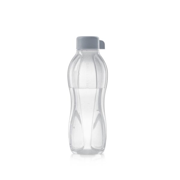Tupperware drinkfles zilver grijs