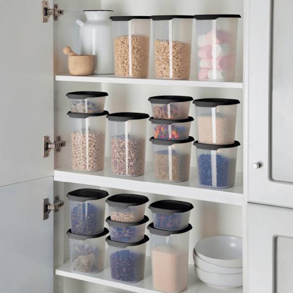 Tupperware Set One Touch Fresh Vierkant Zwart - Afbeelding 10