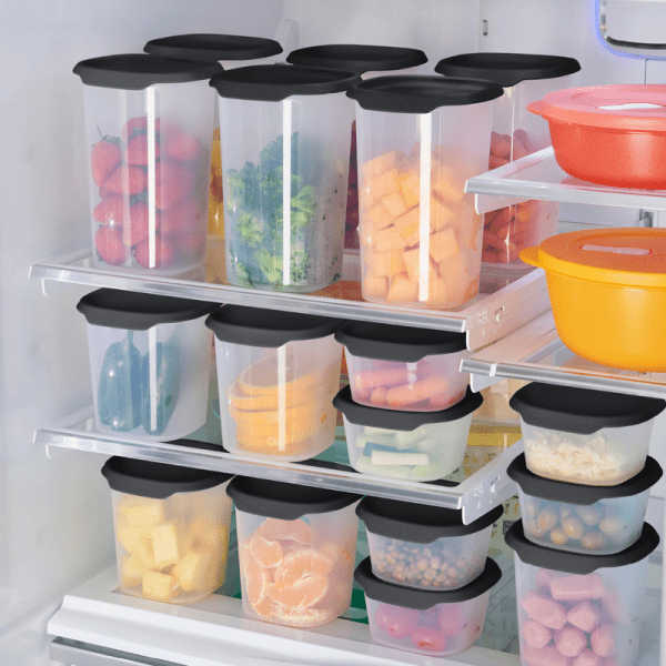 Tupperware Set One Touch Fresh Vierkant Zwart - Afbeelding 9