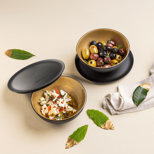 Tupperware 2 Allegra Kommen 275 ml Zwart/Goud - Afbeelding 2