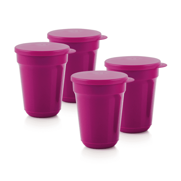 Tupperware Aloha bekers met deksel