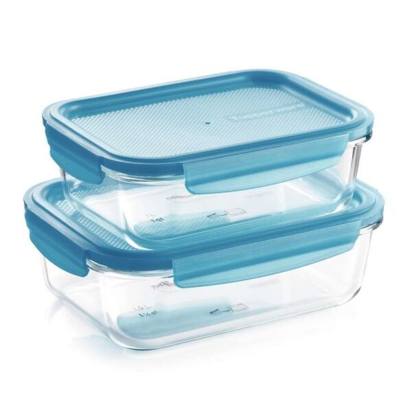 Tupperware Set Premiaglass Ovenschalen met Deksel