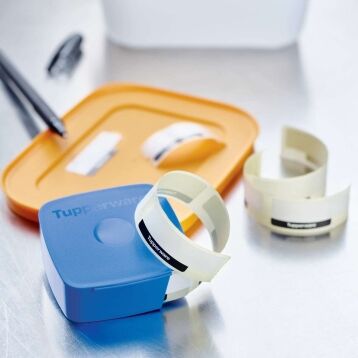 Tupperware Dievriesetiketten met houder