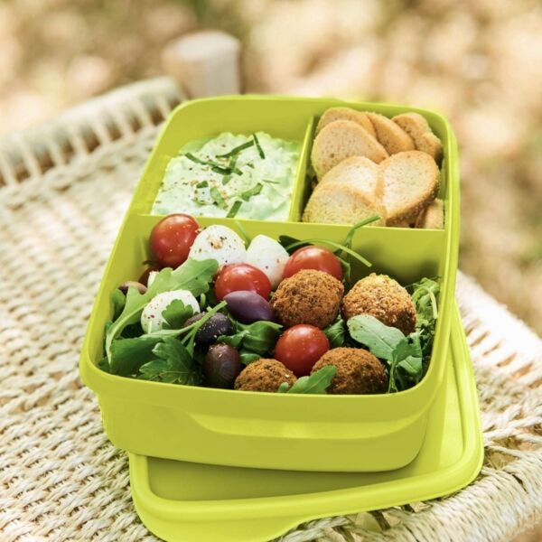 Tupperware Vakjeslunchbox Lime - Afbeelding 4