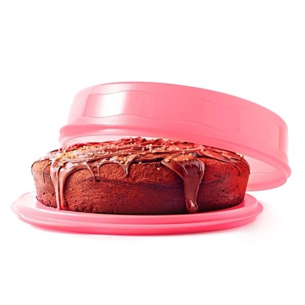 Tupperware Trendy Taartdoos Rond Roze