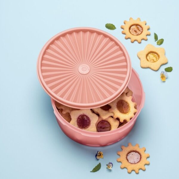 Tupperware Vintage Koektrommel met Sterdeksel - Afbeelding 6
