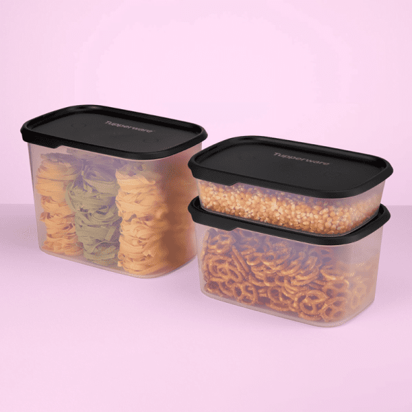 Tupperware Set One Touch Fresh Rechthoekig Zwart - Afbeelding 12
