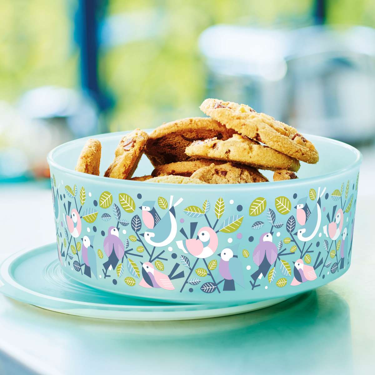 Tupperware ClickPlus Koektrommel Vogels - Afbeelding 3