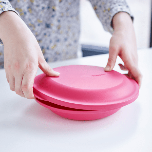 Tupperware Aloha Dubbel Bord Roze - Afbeelding 5