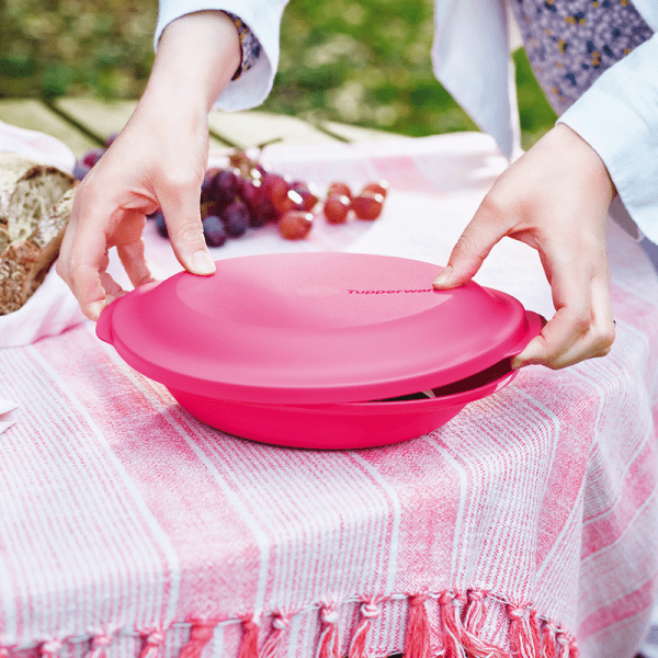 Tupperware Aloha Dubbel Bord Roze - Afbeelding 8