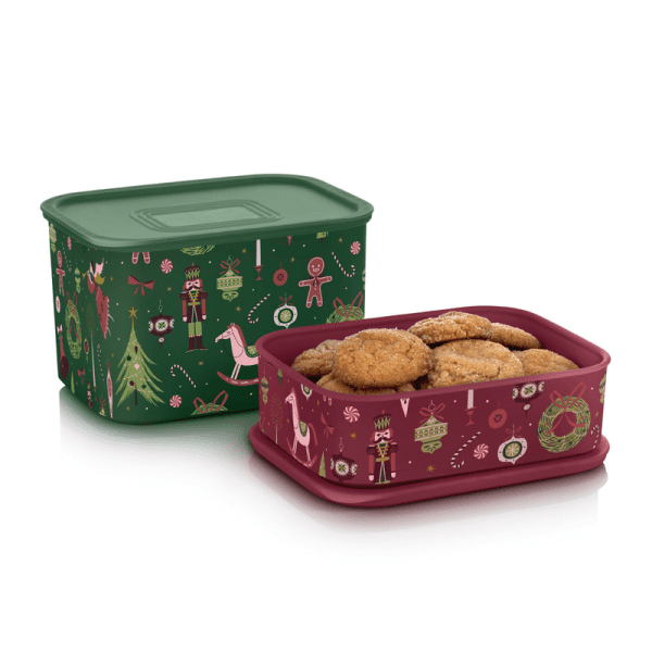 Tupperware ClickPlus Koektrommels Kerst