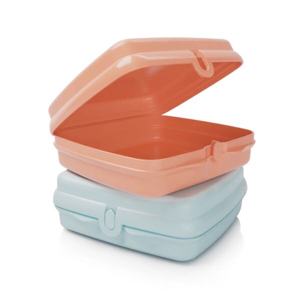 Tupperware Eco Sandwichdoos Zalm/Oranje - Afbeelding 2