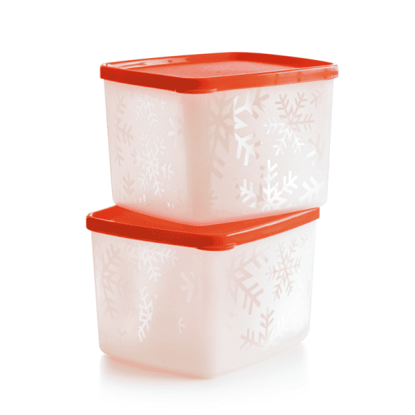 Tupperware Deksel voor Diepvriesbakje Rood - Afbeelding 2