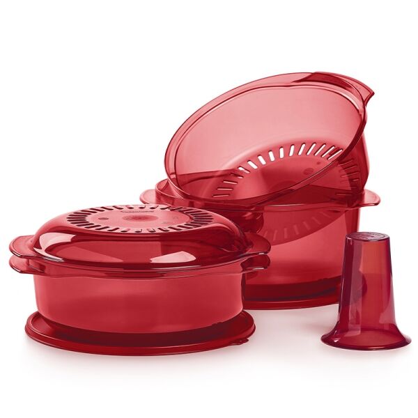 Tupperware MicroPlus 3 magnetronschalen microgolf potten magnetron