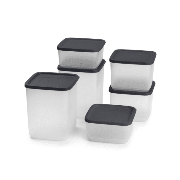 Tupperware Cubix Set Zwart (6)